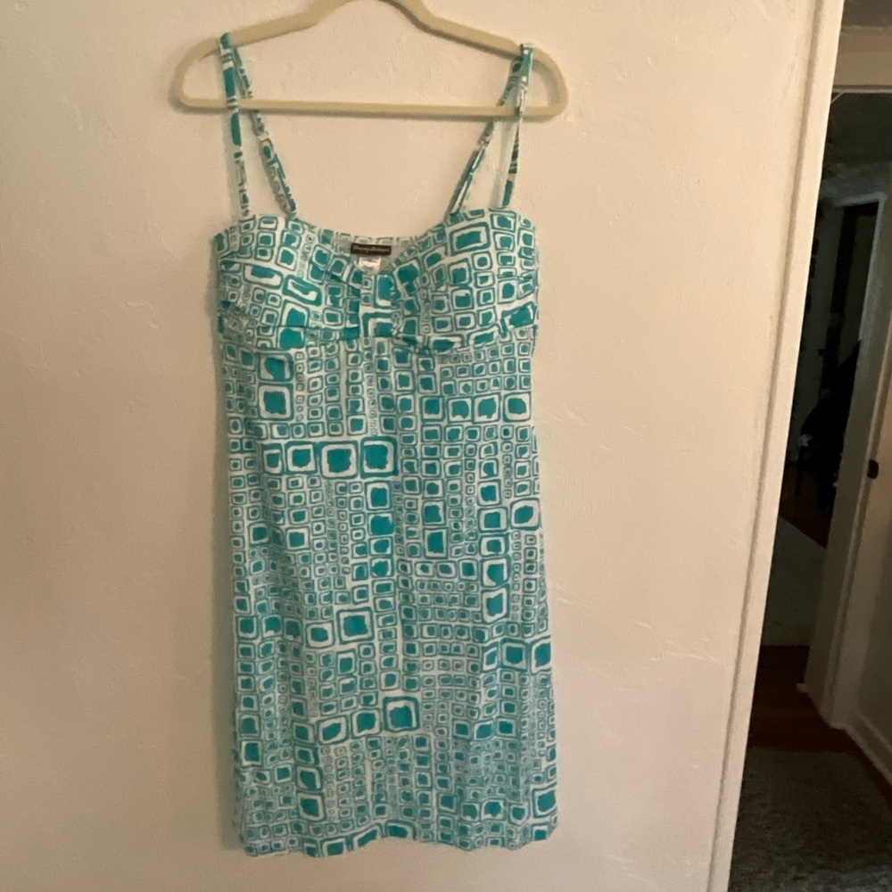 Tommy Bahama Mayan Maze Spaghetti Strap Dress Large